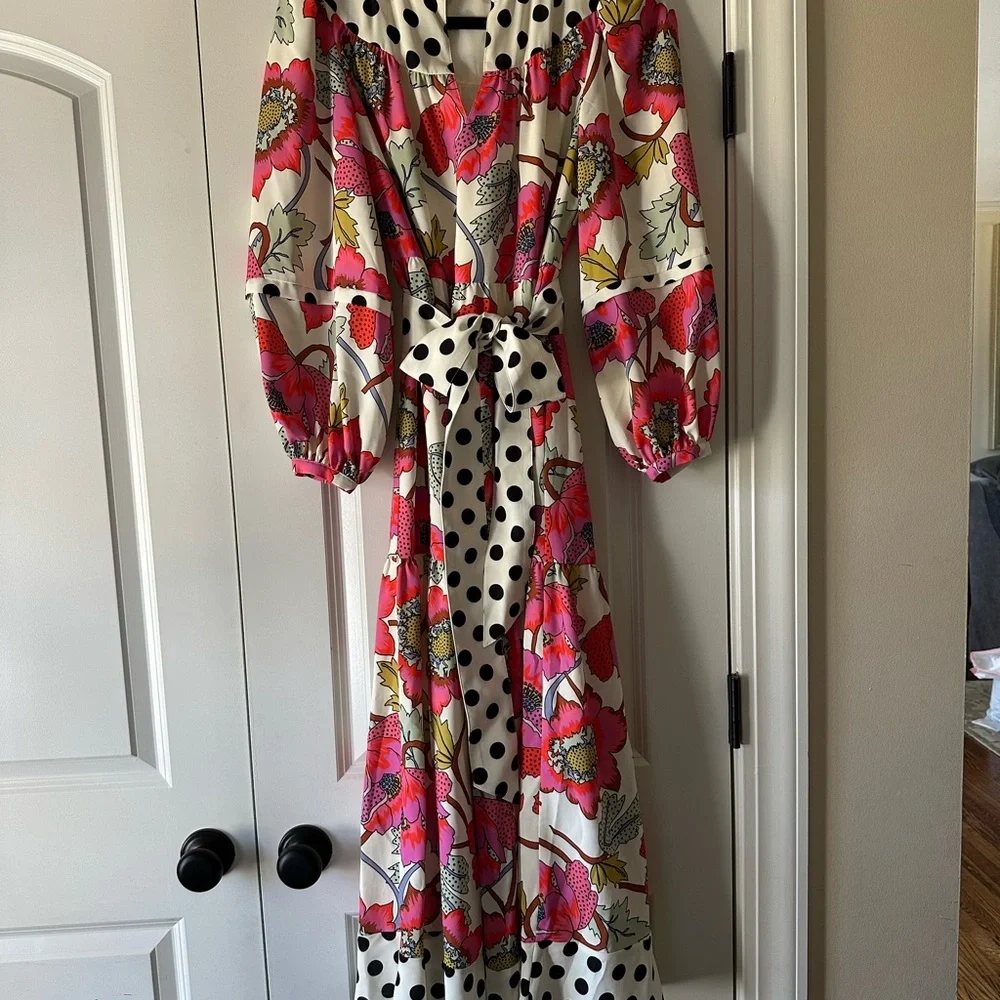 CROSBY by Mollie Burch Floral and Polka Dot Dress - Picture 3 of 5